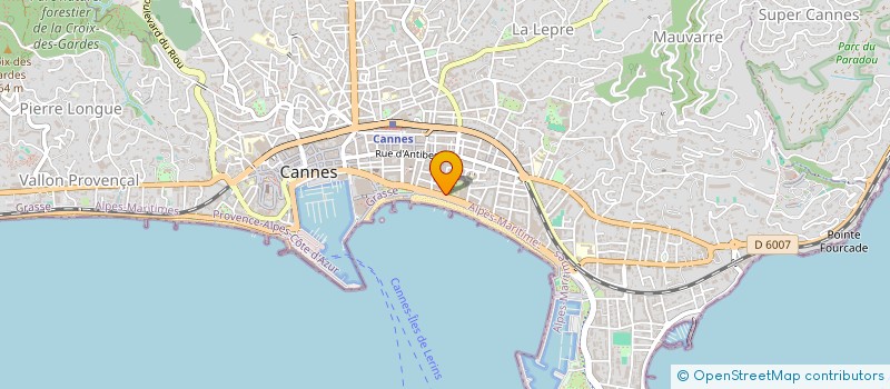 localisation de l'entreprise ROYAL COUVERTURE  CANNES
