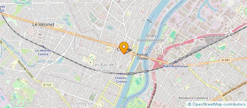 localisation de l'entreprise ROYAL DYLAN COIFFURE  CHATOU