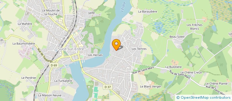 localisation de l'entreprise ROYAL ERDRE RIVE DROITE  SUCE-SUR-ERDRE