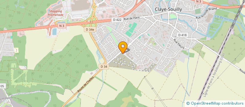 localisation de l'entreprise ROYAL FRANCE DEMENAGEMENT  CLAYE-SOUILLY