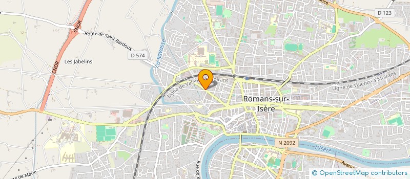 localisation de l'entreprise ROYAL GARAGE à ROMANS-SUR-ISERE