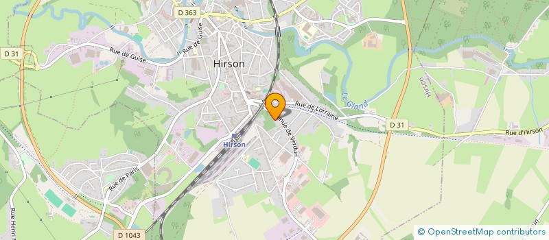 localisation de l'entreprise ROYAL HIRSON à HIRSON