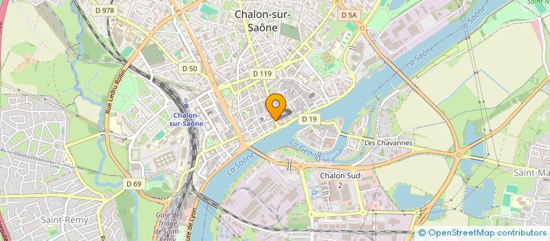 localisation de l'entreprise ROYAL INVESTISSEMENT à CHALON-SUR-SAONE