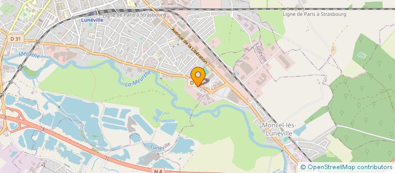 localisation de l'entreprise ROYAL LUNEVILLE à LUNEVILLE