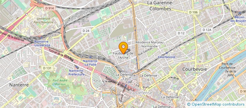 localisation de l'entreprise ROYAL MANTA VOYAGES à COURBEVOIE