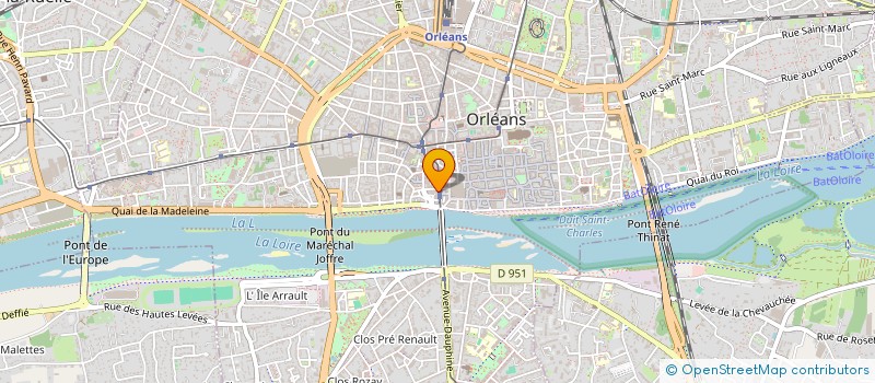 localisation de l'entreprise ROYAL OPTIQUE VISION à ORLEANS