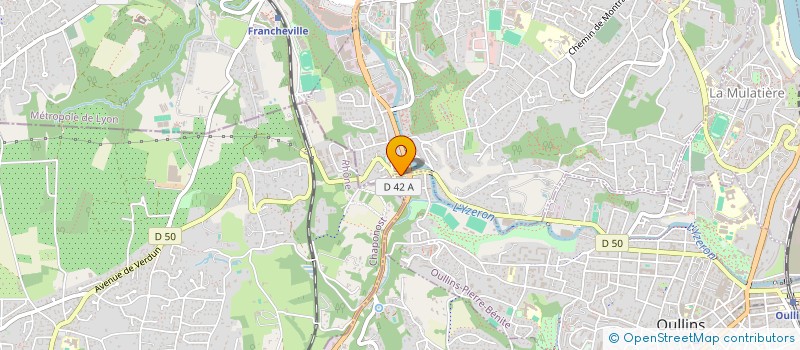 localisation de l'entreprise ROYAL OULLINS  OULLINS-PIERRE-BENITE