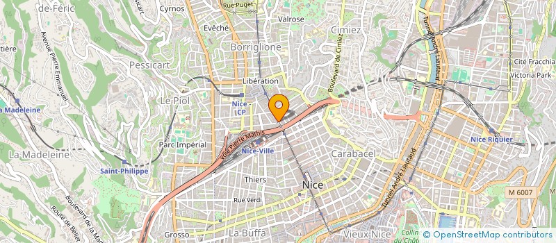 localisation de l'entreprise ROYAL PEINTURE MACONNERIE à NICE