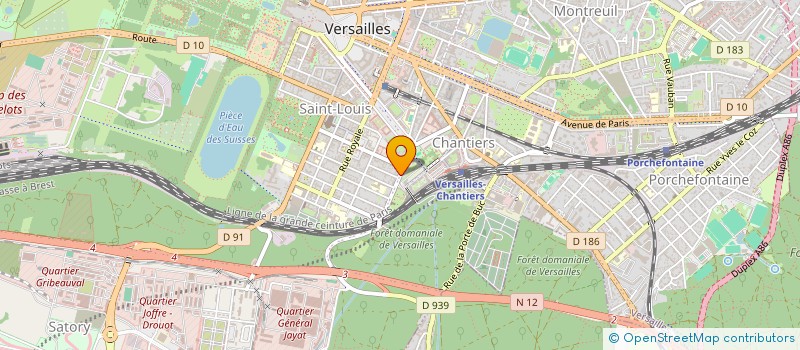localisation de l'entreprise ROYAL PIZZA à VERSAILLES