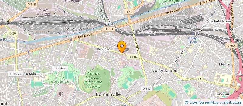 localisation de l'entreprise ROYAL PIZZA à ROMAINVILLE