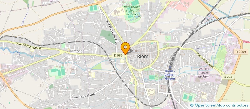 localisation de l'entreprise ROYAL PIZZA à RIOM