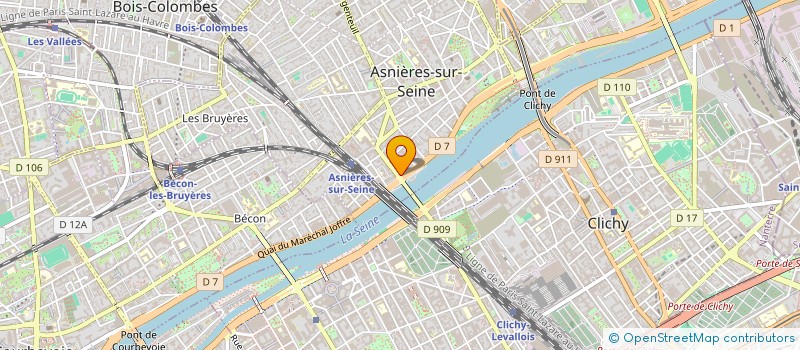 localisation de l'entreprise ROYAL PIZZA à ASNIERES-SUR-SEINE