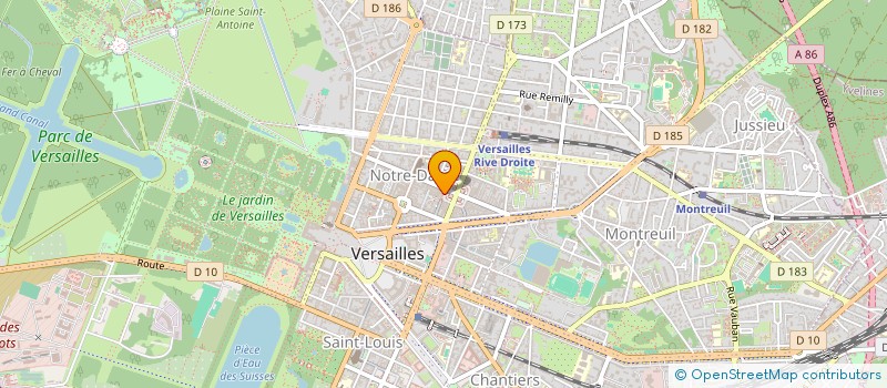 localisation de l'entreprise ROYAL PRESSING SARL à VERSAILLES