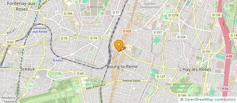 localisation de l'entreprise ROYAL PRESTIGE à BOURG-LA-REINE
