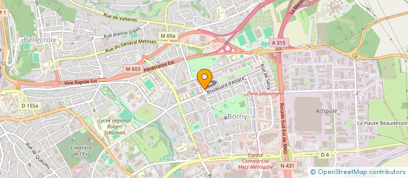 localisation de l'entreprise ROYAL PRIMEURS  METZ