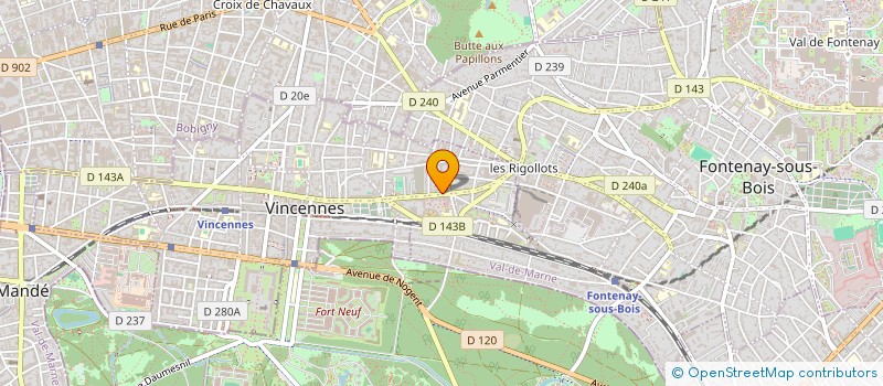 localisation de l'entreprise ROYAL REGENCY GESTION à VINCENNES