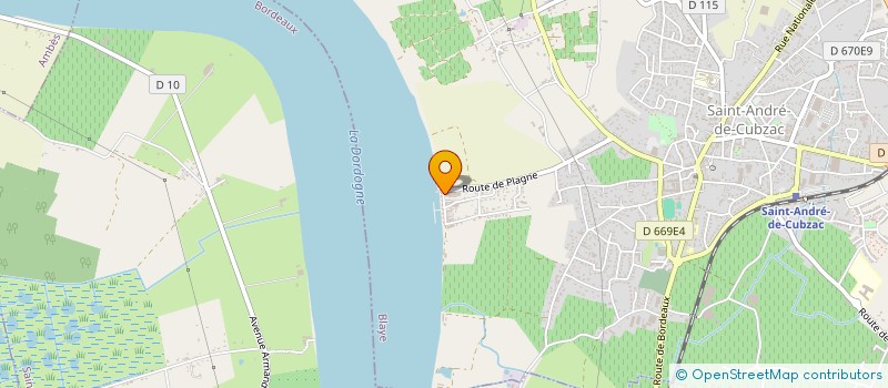 localisation de l'entreprise ROYAL ROC EXPRESS  SAINT-ANDRE-DE-CUBZAC