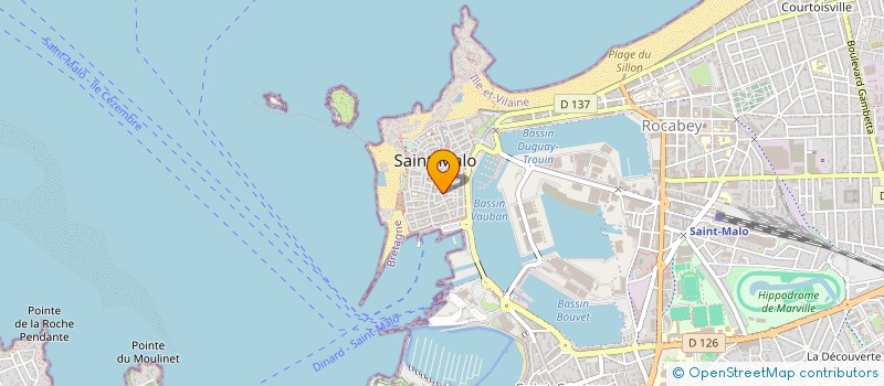 localisation de l'entreprise ROYAL SAILING ASSOCIATION  SAINT-MALO