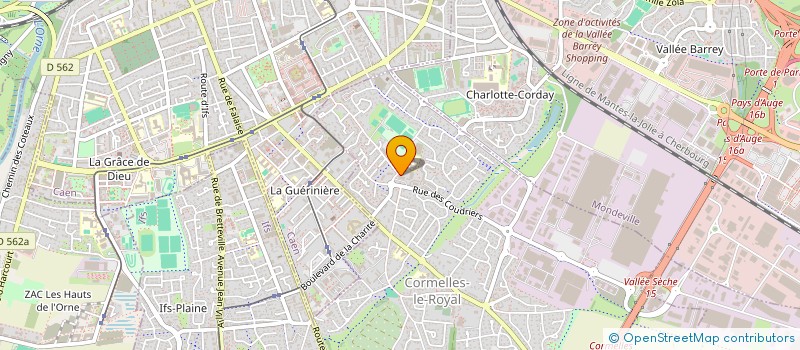 localisation de l'entreprise ROYAL TENNIS CORMELLES (R.T.C.)  CORMELLES-LE-ROYAL