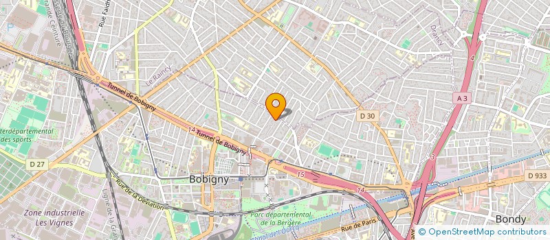 localisation de l'entreprise ROYAL TRANSPORT  BOBIGNY