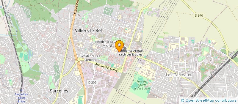 localisation de l'entreprise ROYAL TV  VILLIERS-LE-BEL