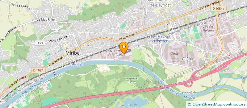localisation de l'entreprise ROYAL UTILITAIRES à MIRIBEL