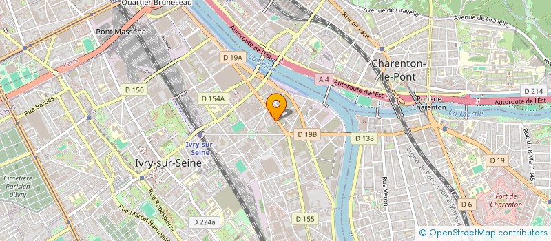 localisation de l'entreprise ROYALE COIFFURE  IVRY-SUR-SEINE