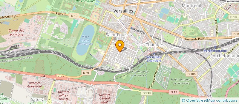 localisation de l'entreprise ROYALE PLAISIR à VERSAILLES
