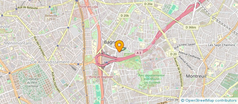 localisation de l'entreprise ROYALE TPS à BAGNOLET