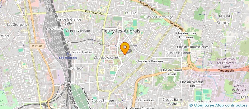 localisation de l'entreprise ROYALES SERVICES 45 à FLEURY-LES-AUBRAIS
