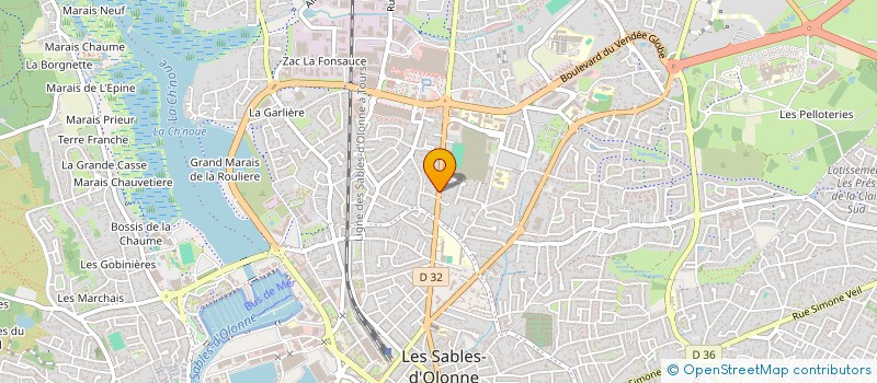 localisation de l'entreprise ROYALFOOD à LES SABLES D'OLONNE