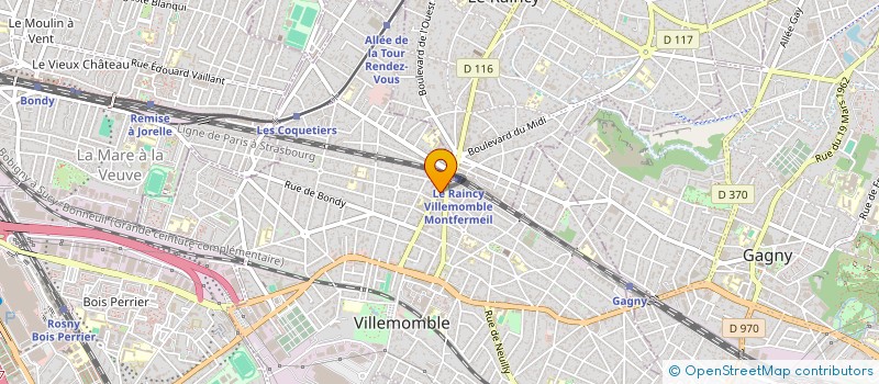 localisation de l'entreprise ROYALTY à VILLEMOMBLE