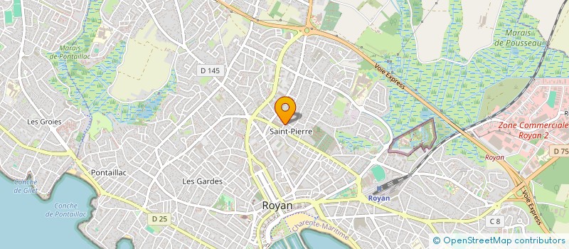 localisation de l'entreprise ROYAN ATLANTIQUE BEACH-TENNIS  ROYAN