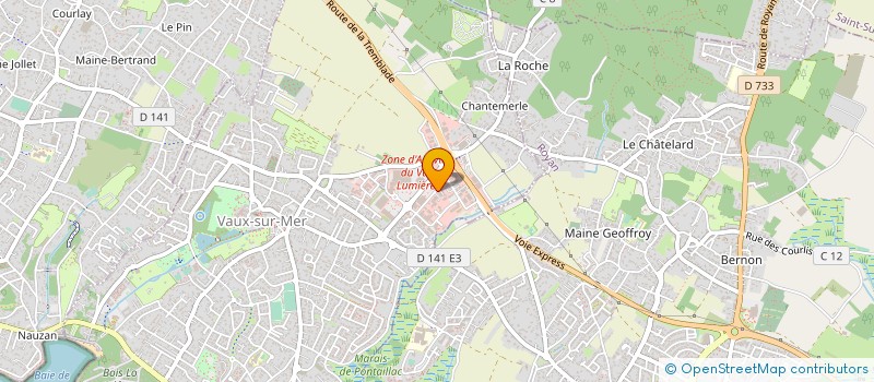 localisation de l'entreprise ROYAN BY CYCLES  VAUX-SUR-MER