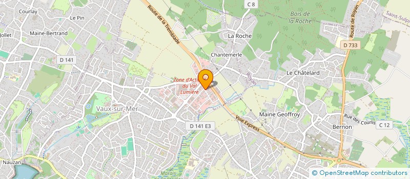 localisation de l'entreprise ROYAN FOURNITURES INDUSTRIELLES  VAUX-SUR-MER