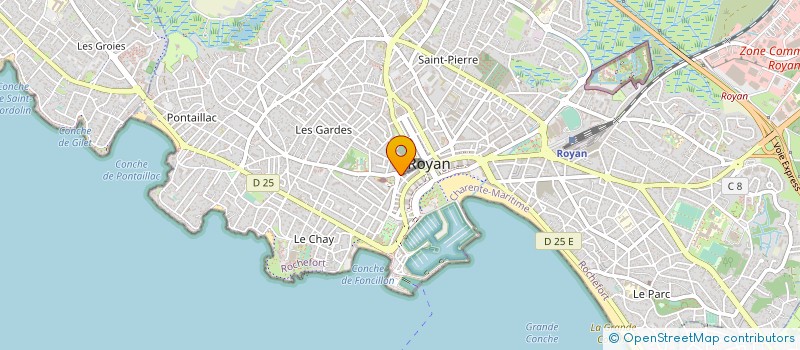 localisation de l'entreprise ROYAN VOYAGES  ROYAN