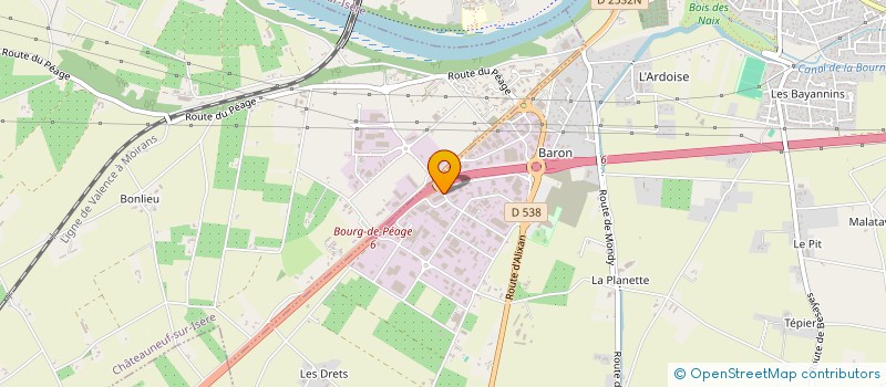 localisation de l'entreprise ROYANS CARRELAGE à BOURG-DE-PEAGE