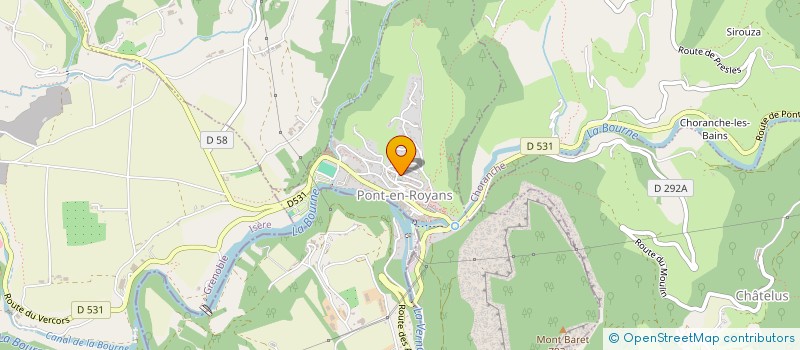 localisation de l'entreprise ROYANS ESCALADE VERCORS (REVE)  PONT-EN-ROYANS