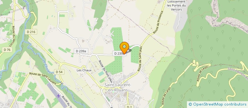 localisation de l'entreprise ROYANS EXPERTISES  SAINT-LAURENT-EN-ROYANS