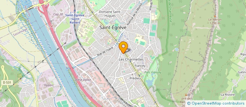 localisation de l'entreprise ROYANS PISCINES  SAINT-EGREVE