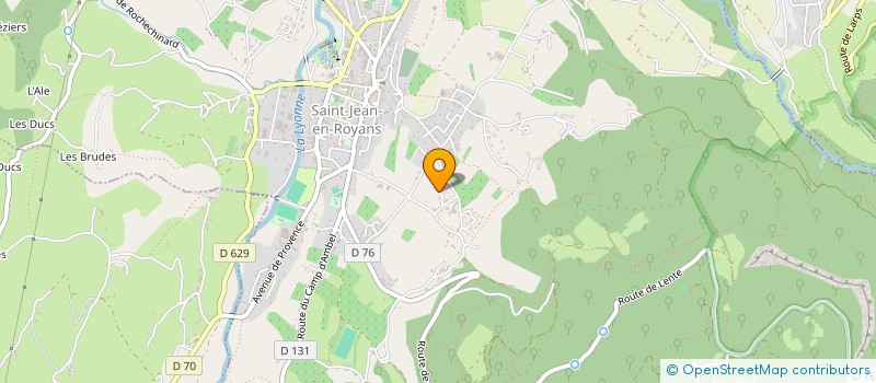 localisation de l'entreprise ROYANS VERCORS SPORT ORGANISATION  SAINT-JEAN-EN-ROYANS