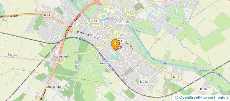 localisation de l'entreprise ROYANSECTION RUGBY  SAUJON