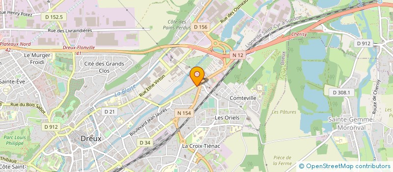 localisation de l'entreprise ROYANT AMBULANCE à DREUX
