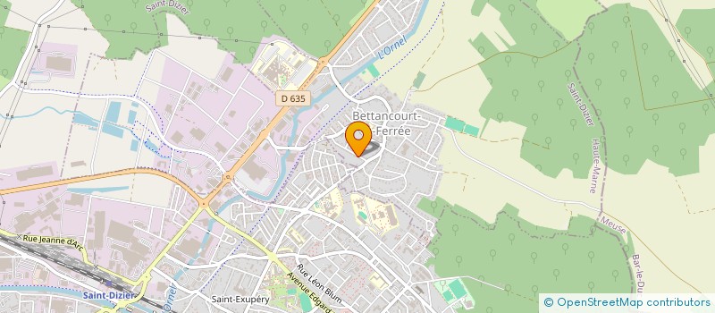 localisation de l'entreprise ROYAR à BETTANCOURT-LA-FERREE