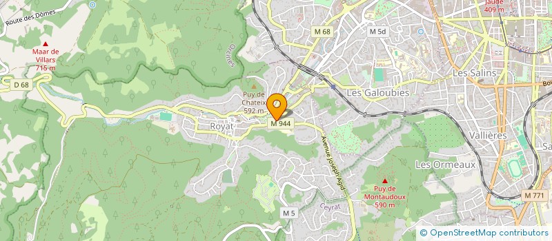 localisation de l'entreprise ROYAT TERRE DE TRAIL  ROYAT