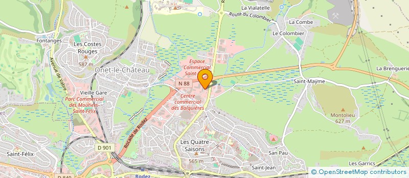 localisation de l'entreprise ROYAUME DE BEBE à ONET-LE-CHATEAU