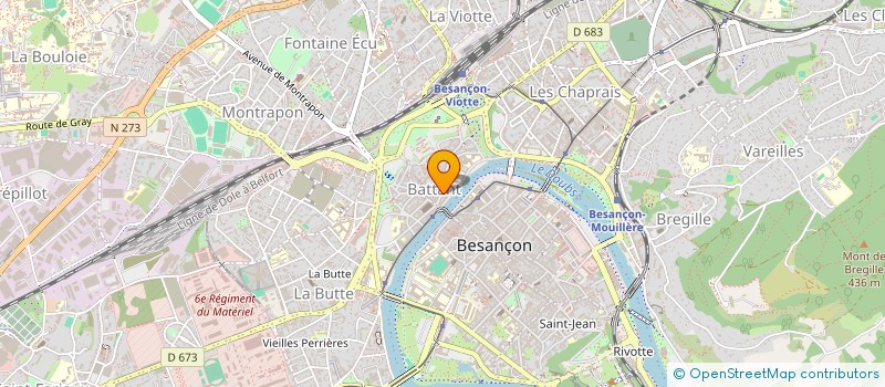 localisation de l'entreprise ROYAUME DE LA COIFFURE à BESANCON