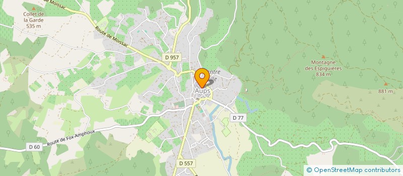 localisation de l'entreprise ROYAUMES & LEGENDES  AUPS