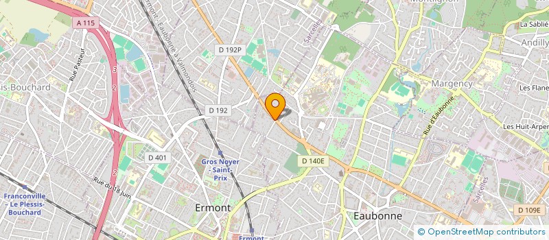 localisation de l'entreprise ROYCE AUTOMOBILES 95  EAUBONNE