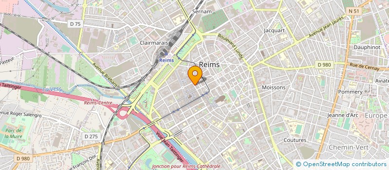 localisation de l'entreprise ROYER à REIMS